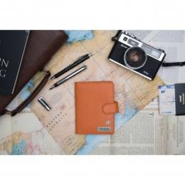Personalized Passport Holder - Orange