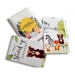 Jungle Safari theme Baby milestone cards - Pack of 32