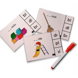 Phonics blends and diagraphs activity Flashcards - Pack of 32