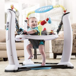 Evenflo Exersaucer Jump and Learn Stationary Jumper Jam Session (Multicolor)