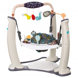 Exersaucer Jump and Learn Jumper Jam Session With Base Cream
