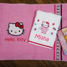 Kitty Love Pink - Towel n Room Mat