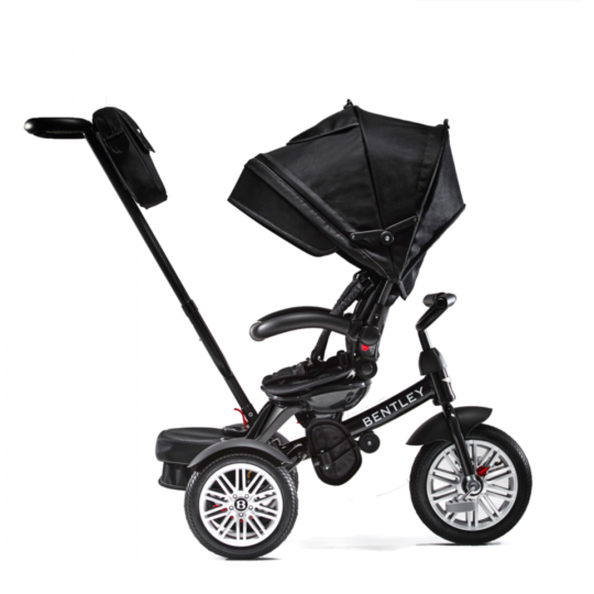 Onyx Black Trike Toddler Tricycle 6 in 1 Air Wheel Children Buggy Pram
