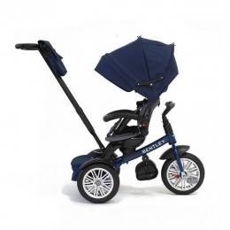 Sequin Blue Trike Toddler Tricycle 6 in 1 Air Wheel Children Buggy Pram