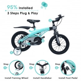 Tiny Toes Jazz - The Smart Plug and Play Bicycle - 14 inch/T - for 3 - 5 Years