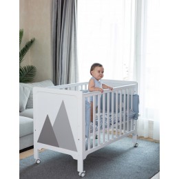 Baby Hill Crib Bed – White
