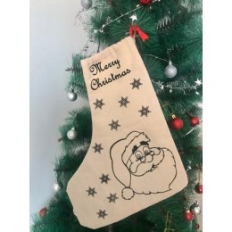 DIY Colouring Santa Claus Stocking