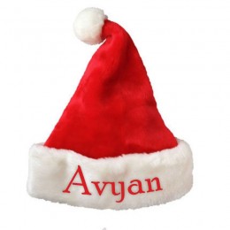 Personalised Luxe Furry Santa Caps