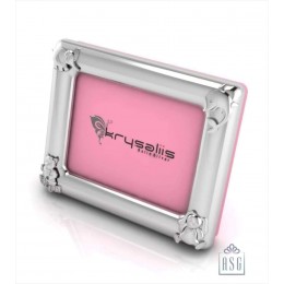 Silver Plated Photo Frame for Baby and Kids - Rectangle with Animal motifs