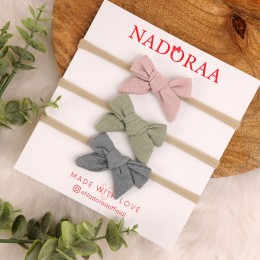 Nadoraa Pretty Pastels Headband Set - Pack of 3