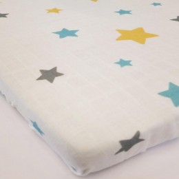 Baby Cot Fitted Sheet - Sweet Dreams Teddy Baby