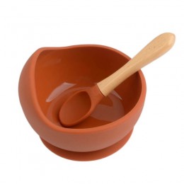 Silicone Suction Bowl Set – Spicy Orange