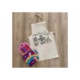 Do It Yourself Colouring Apron- Art Is An Adventure That Never Ends