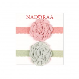Nadoraa Rosette Headband Set Pack Of 2