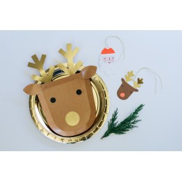 Santa & Reindeer Gift Tags - Pack of 8